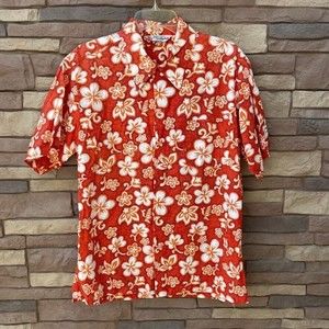 Vintage CALABASH PRODUCTS Men's XL Floral Aloha Hawaiian Shirt Size XLarge